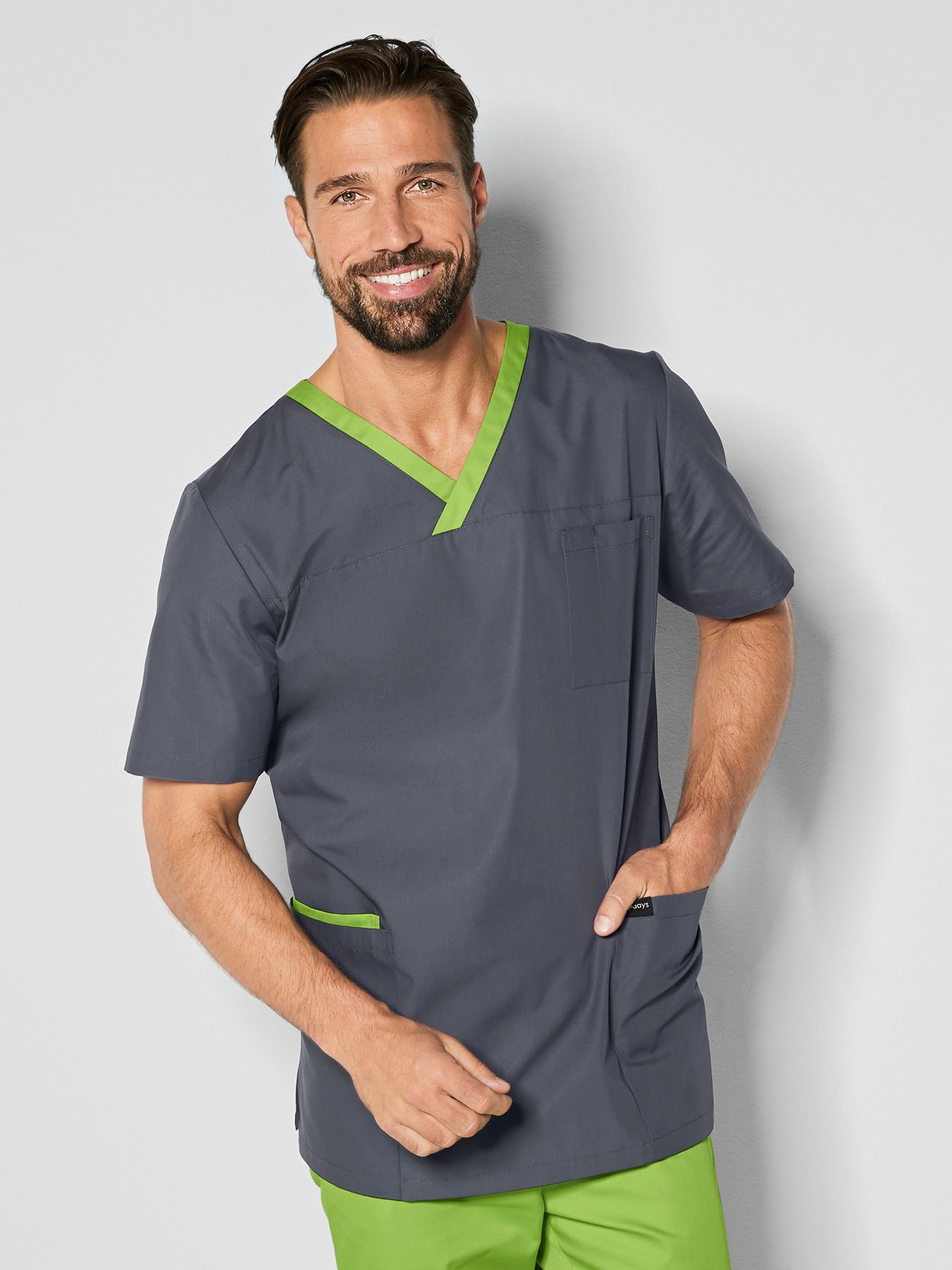 Unisex -yläosa, V-pääntie