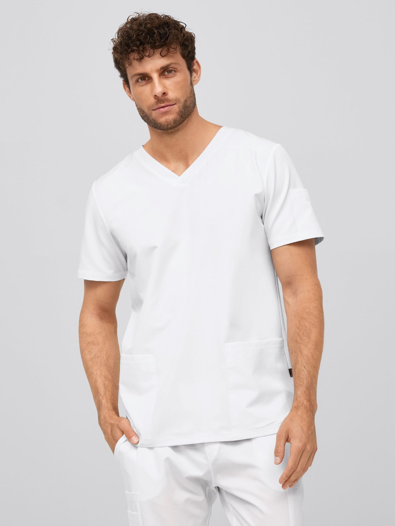 Unisex-yläosa ANDREAS, V-pääntie