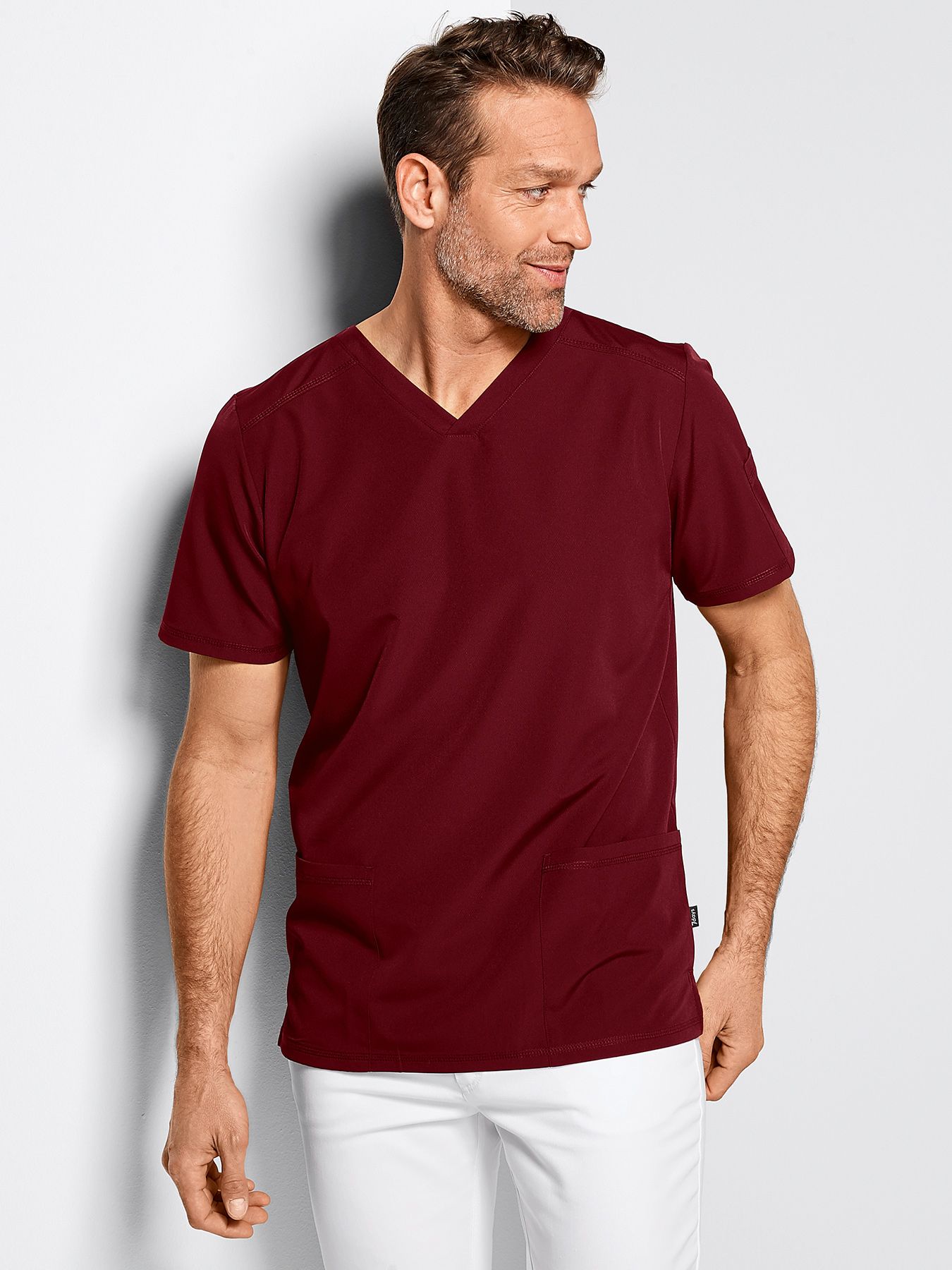 Unisex-yläosa ANDREAS, V-pääntie