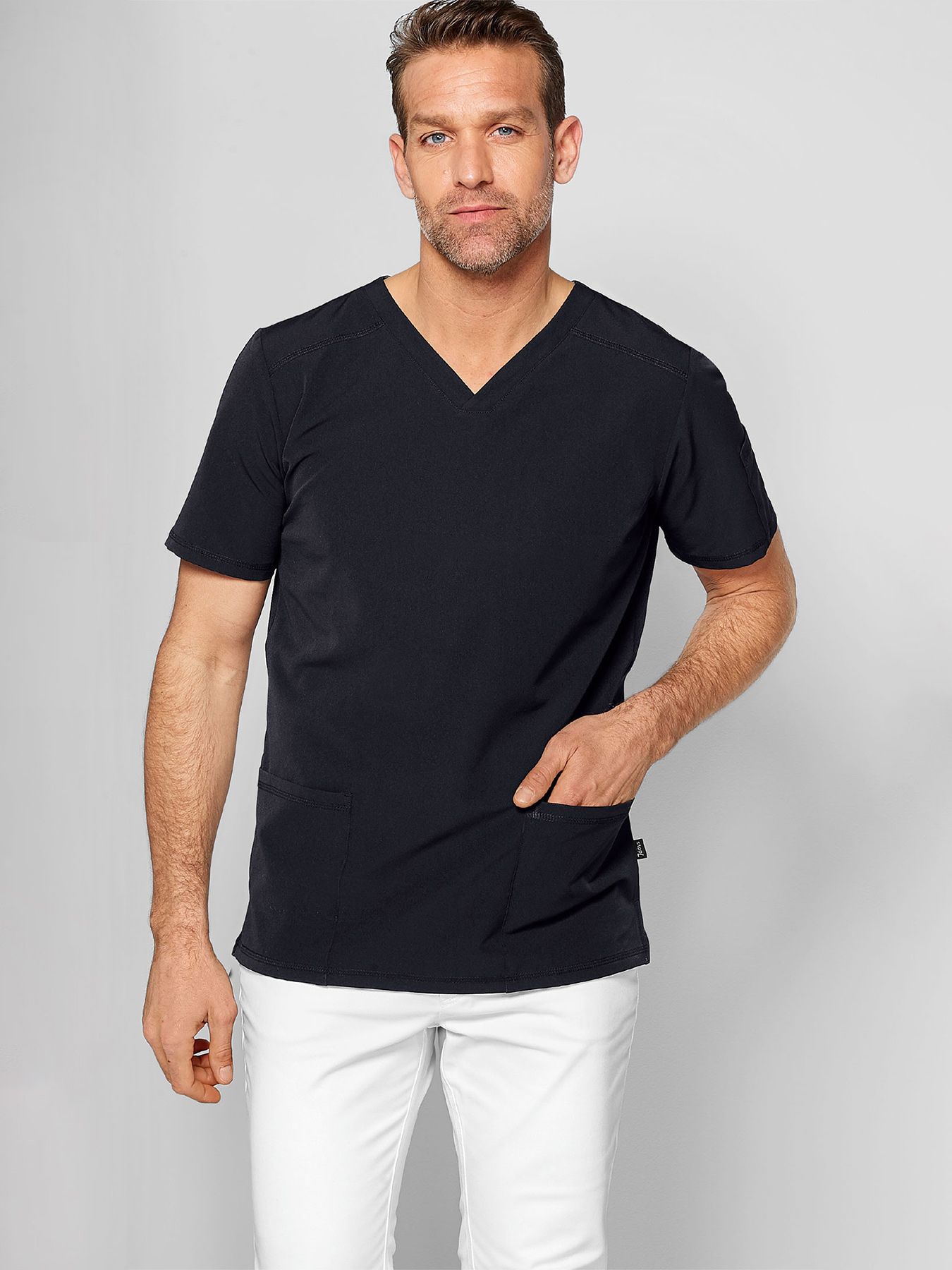Unisex-yläosa ANDREAS, V-pääntie