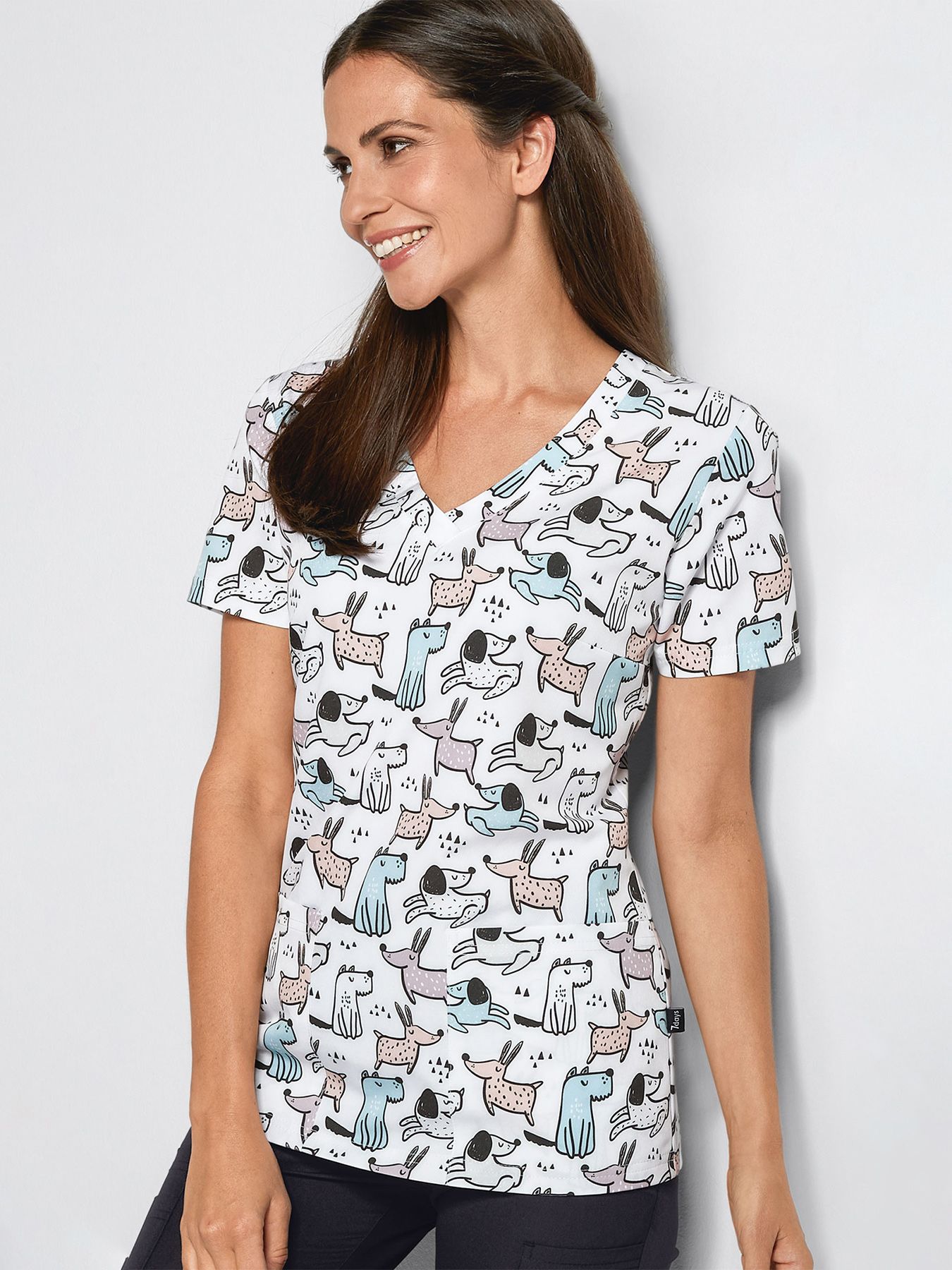 Naisten kuviollinen yläosa 