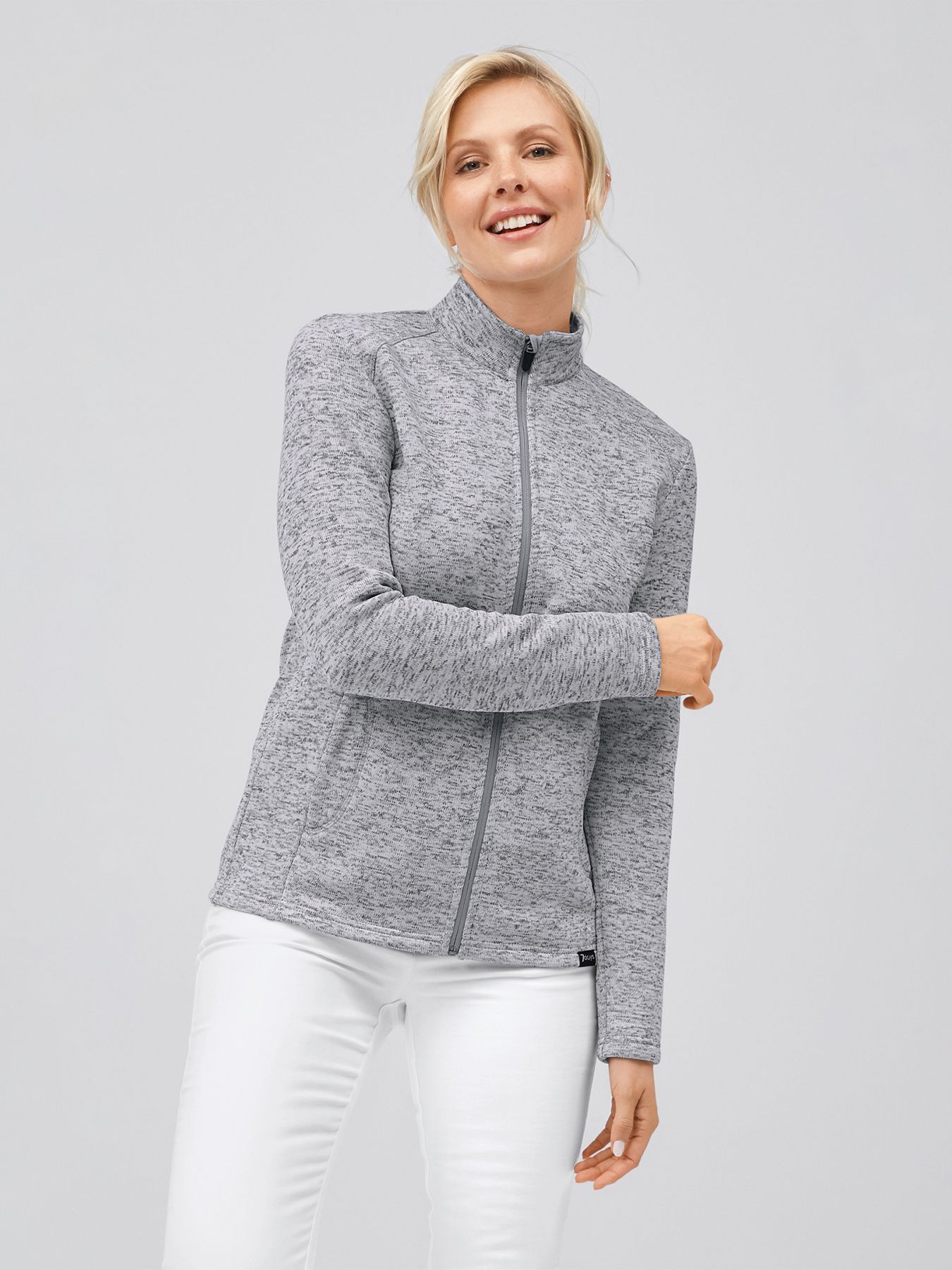 Neulottu fleece-takki SARAGOSSA