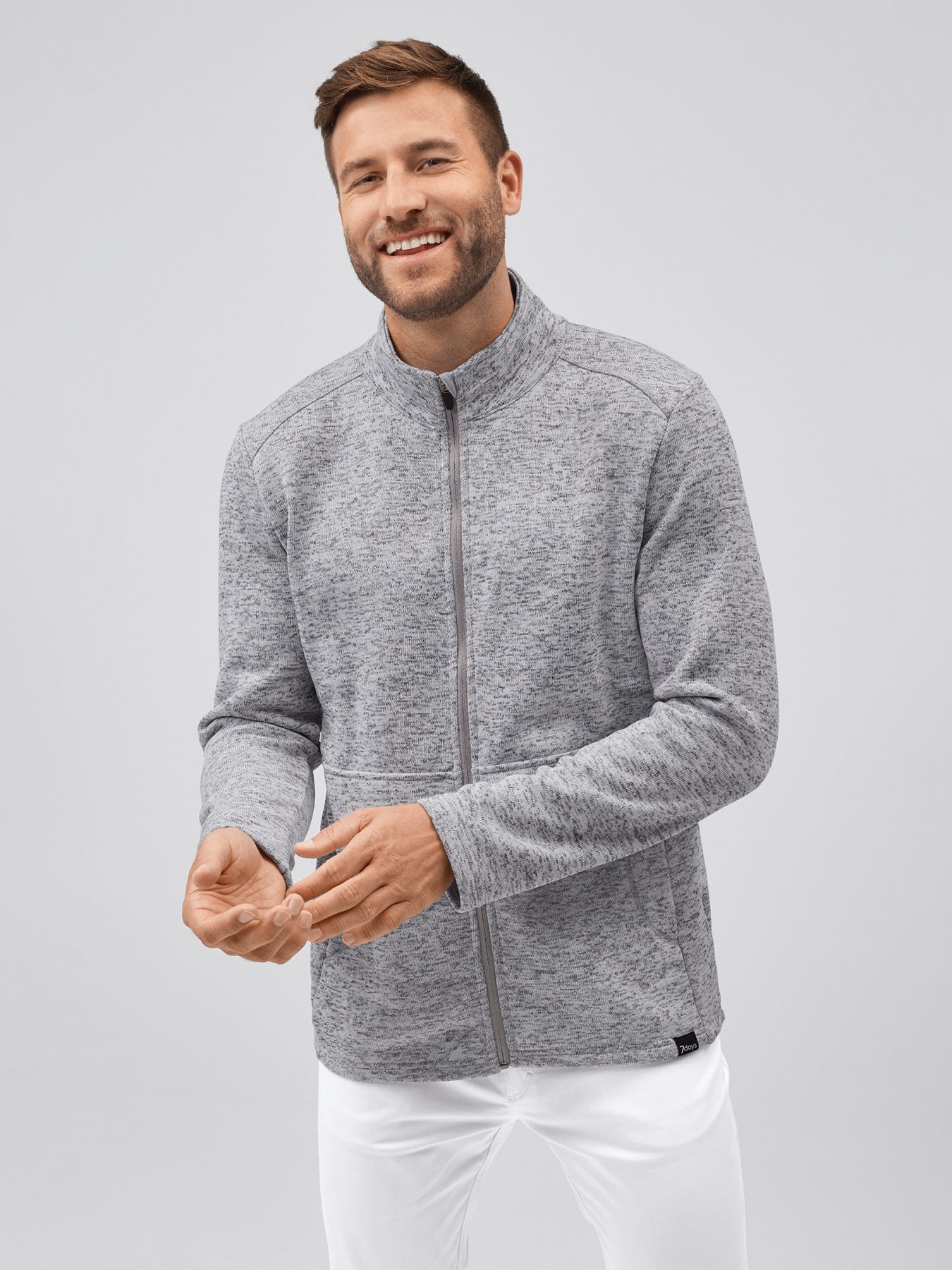 Neulottu fleecetakki SHEFFIELD