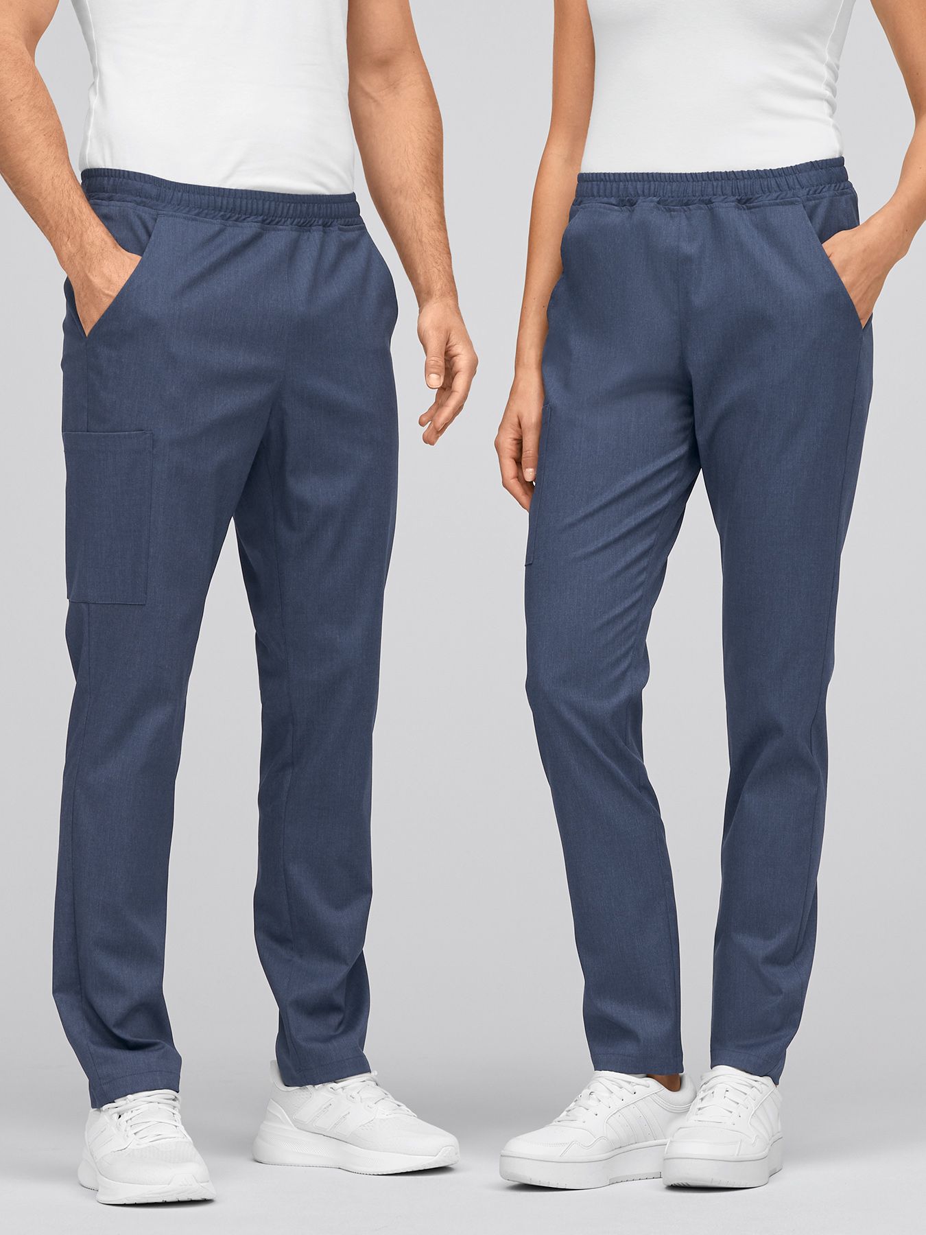 Unisex housut BARRIE Lyocell (TENCEL™) meleerattu