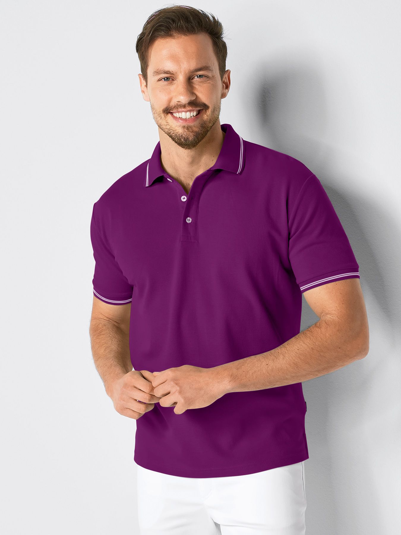 Poloshirt aus Piqué