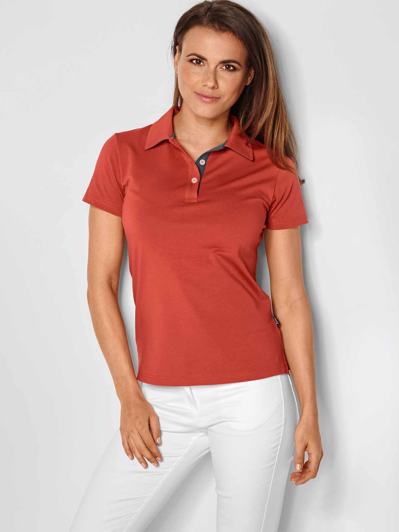 Poloshirt aus Single Jersey