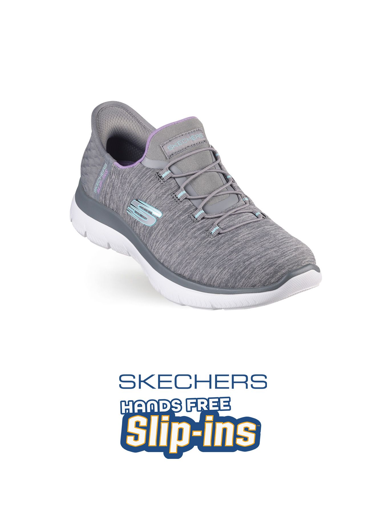 Sneakers SKECHERS Slip-Ins-harmaa meleerattu 